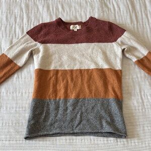 Colorblock Long Sleeve Women's Top